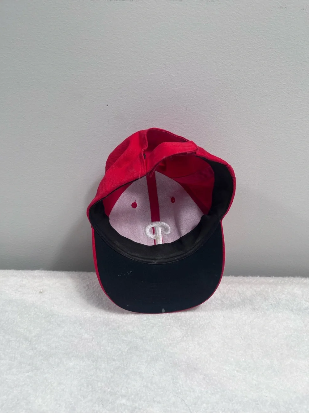 Youth Red Baseball Cap with White 'P' Logo